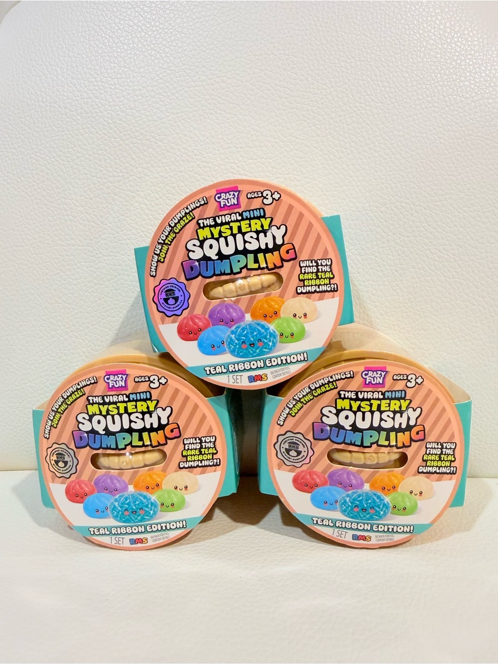 RMS The Viral Mini Mystery Squishy Dumpling -Teal Ribbon Edition